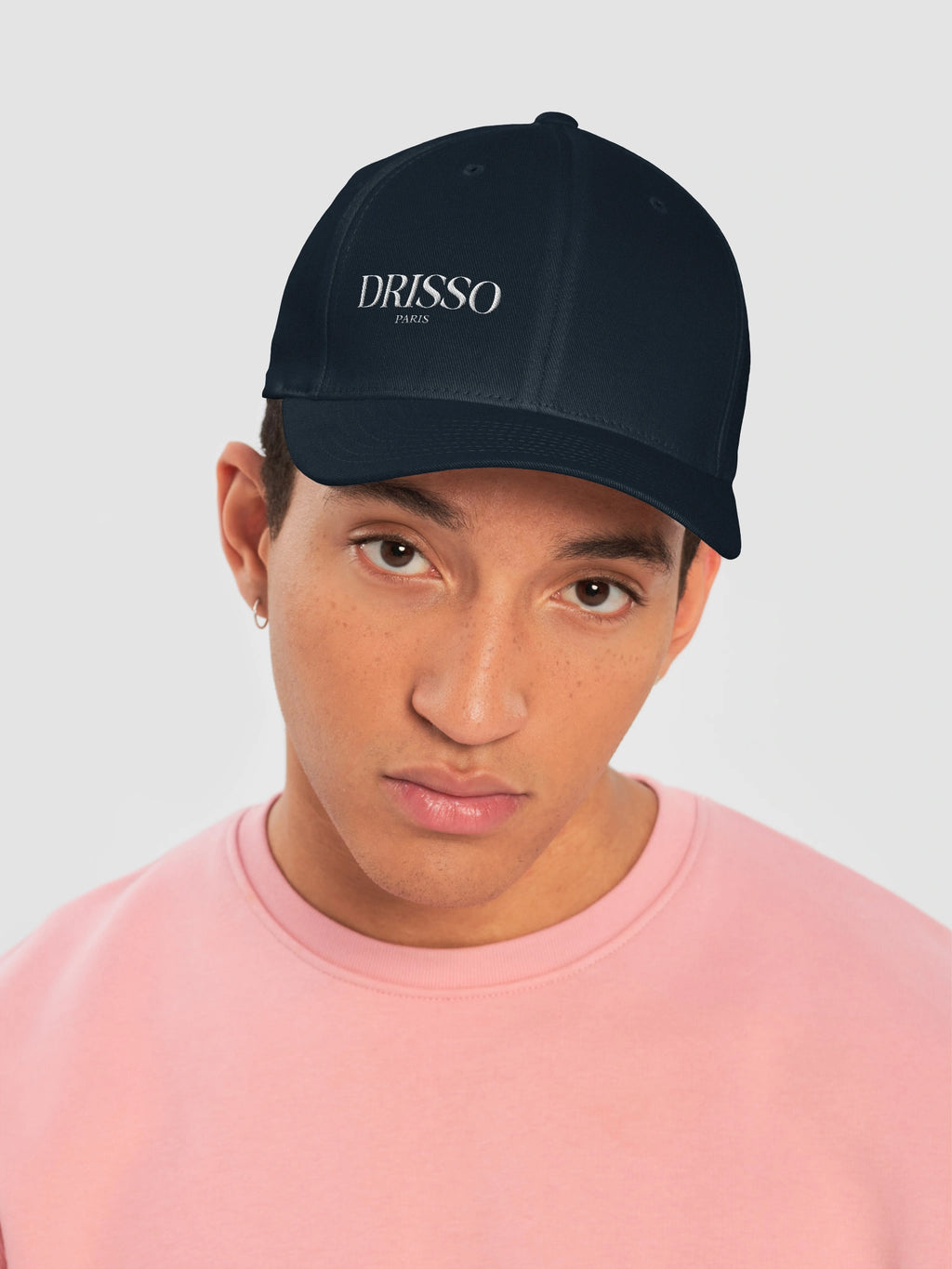 Drisso Paris™ Black Flexfit Structured Fitted Cap